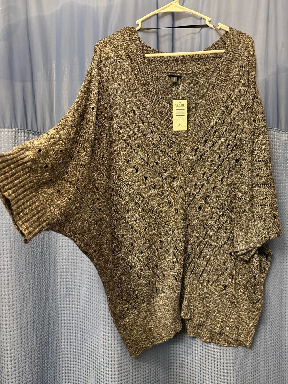 Torrid Pointelle Dolman Sweater